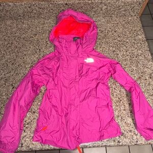 The North Face Girls Pink Rain Coat Size XXS